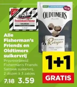 PLUS Alle Fisherman's Friends en Oldtimers suikervrij aanbieding