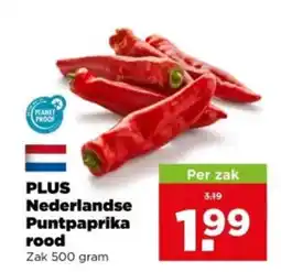 PLUS PLUS Nederlandse Punt paprika rood aanbieding