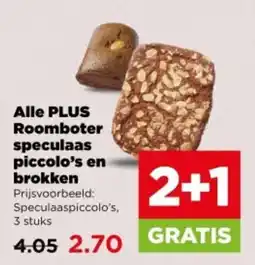 PLUS Alle PLUS Roomboter speculaas piccolo's en brokken aanbieding
