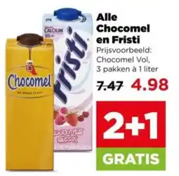 PLUS Alle Chocomel en Fristi aanbieding