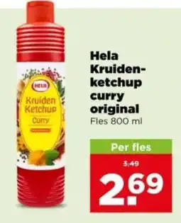 PLUS Hela Kruidenketchup curry original aanbieding