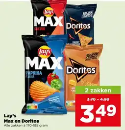 PLUS Lay's Max en Doritos aanbieding