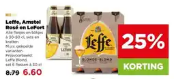 PLUS Leffe, Amstel Rosé en LeFort aanbieding