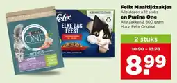 PLUS Felix Maaltijdzakjes en Purina One aanbieding