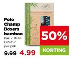 PLUS Polo Champ Boxers bamboo aanbieding