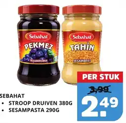 Sahan Supermarkten Sebahat stroop druiven aanbieding