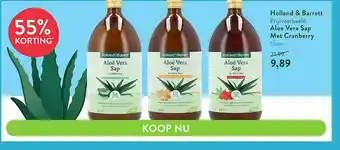 Holland & Barrett Holland & Barrett Aloe Vera Sap Met Cranberry 55% Korting aanbieding