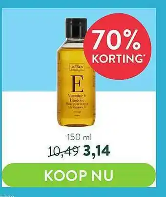 Holland & Barrett De Tuinen E Vitamine E Huidolie 70% Korting aanbieding