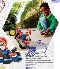 Dreamland Hot Wheels Super Mario RC Nieuwe Film Galaxy aanbieding