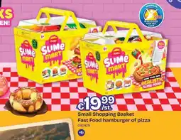 Dreamland Small shopping basket fast food hamburger of pizza aanbieding