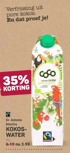 Ekoplaza Dr. antonio martins kokos water aanbieding