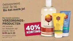 Ekoplaza Bee honest cosmetics verzorgings producten aanbieding