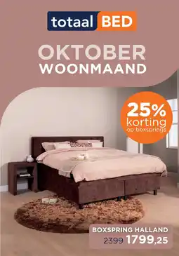 TotaalBED totaal BED BOXSPRING HALLAND aanbieding