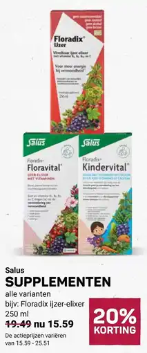 Ekoplaza Salus supplementen aanbieding