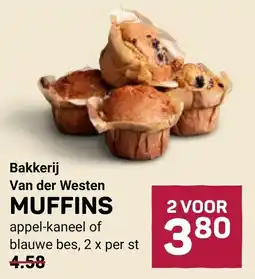Ekoplaza Bakkerij Van der Westen MUFFINS aanbieding