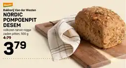 Ekoplaza bakkerij van der westen nordic pompoenpit desem aanbieding