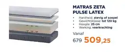 TotaalBED Matras zeta pulse latex aanbieding