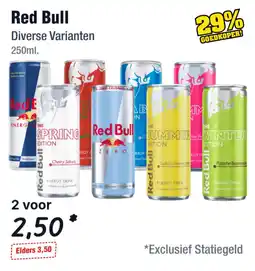 Budget Food Red Bull Diverse Varianten aanbieding