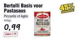 Budget Food Bertolli Basis voor Pastasaus aanbieding