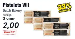 Budget Food Dutch Bakery Pistolets Wit aanbieding