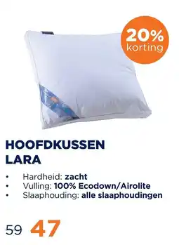 TotaalBED total BED HOOFDKUSSEN LARA aanbieding
