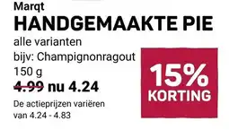 Ekoplaza Handgemaakte pie aanbieding