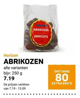 Ekoplaza Horizon abrikozen aanbieding