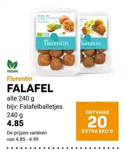 Ekoplaza Florentin falafel aanbieding