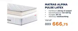 TotaalBED Matras Alpina Pulse Latex aanbieding