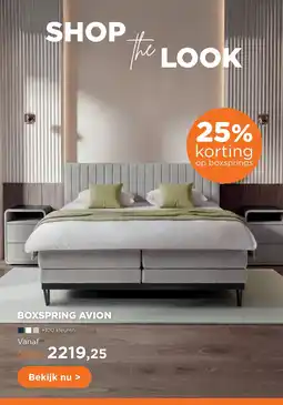 TotaalBED BOXSPRING AVION aanbieding
