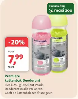 Maxi Zoo Premiere kattenbak Deodorant aanbieding