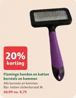 Maxi Zoo Flamingo honden en katten borstels en kammen aanbieding