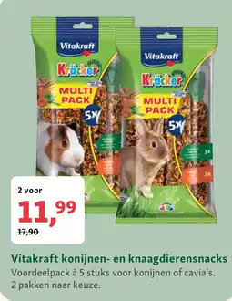Maxi Zoo Vitakraft konijnen- en knaagdierensnacks aanbieding