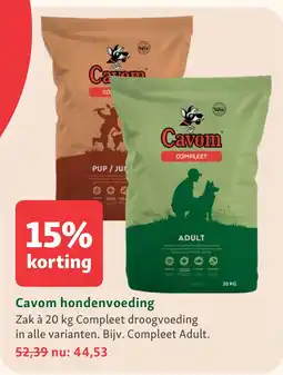 Maxi Zoo Cavom hondenvoeding aanbieding