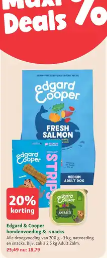 Maxi Zoo Edgard & Cooper hondenvoeding & -snacks aanbieding