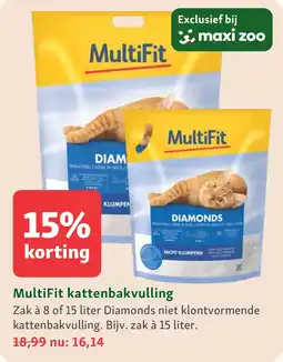 Maxi Zoo MultiFit kattenbakvulling aanbieding