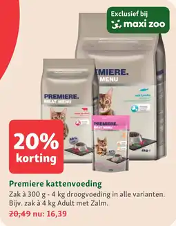 Maxi Zoo Premiere kattenvoeding aanbieding