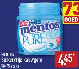 ALDI Mentos suikervrije kauwgom aanbieding
