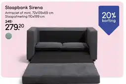 Leen Bakker Slaapbank Sirena aanbieding