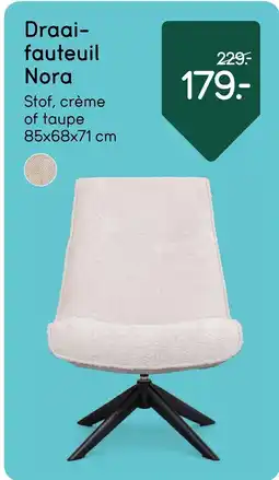 Leen Bakker Draaifauteuil Nora aanbieding