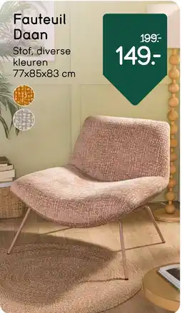 Leen Bakker Fauteuil Daan aanbieding