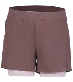 Wehkamp Rukka Makela hardloopshort 2-in-1 - donkerrood aanbieding