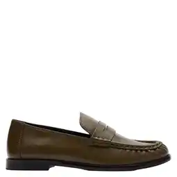 Wehkamp Sacha leren loafers - groen aanbieding
