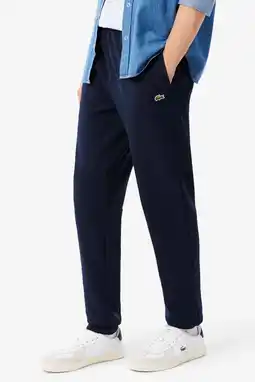Wehkamp Lacoste tapered joggingbroek - donkerblauw aanbieding