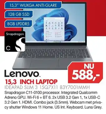 Lenovo 15,3 inch laptop