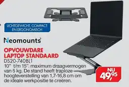 Vobis Neomounts OPVOUWDARE LAPTOP STANDAARD DS20-740BL1 aanbieding