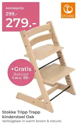 Prenatal Stokke Tripp Trapp kinderstoel Oak aanbieding