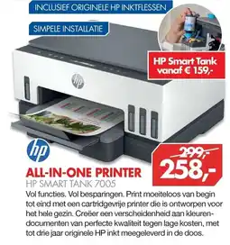 Vobis hp all-in-one printer hp smart tank 7005 aanbieding