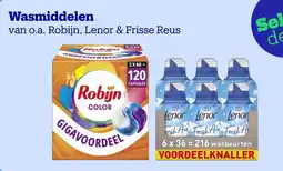 Bol.com Wasmiddelen van o.a. Robijn, Lenor & Frisse Reus aanbieding