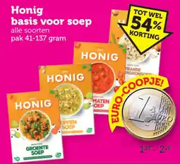 Coop Honig basis voor soep aanbieding